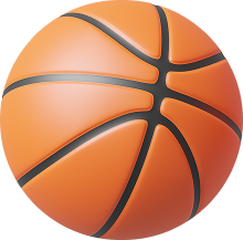 Bola Basket Rubber Outdoor Orange